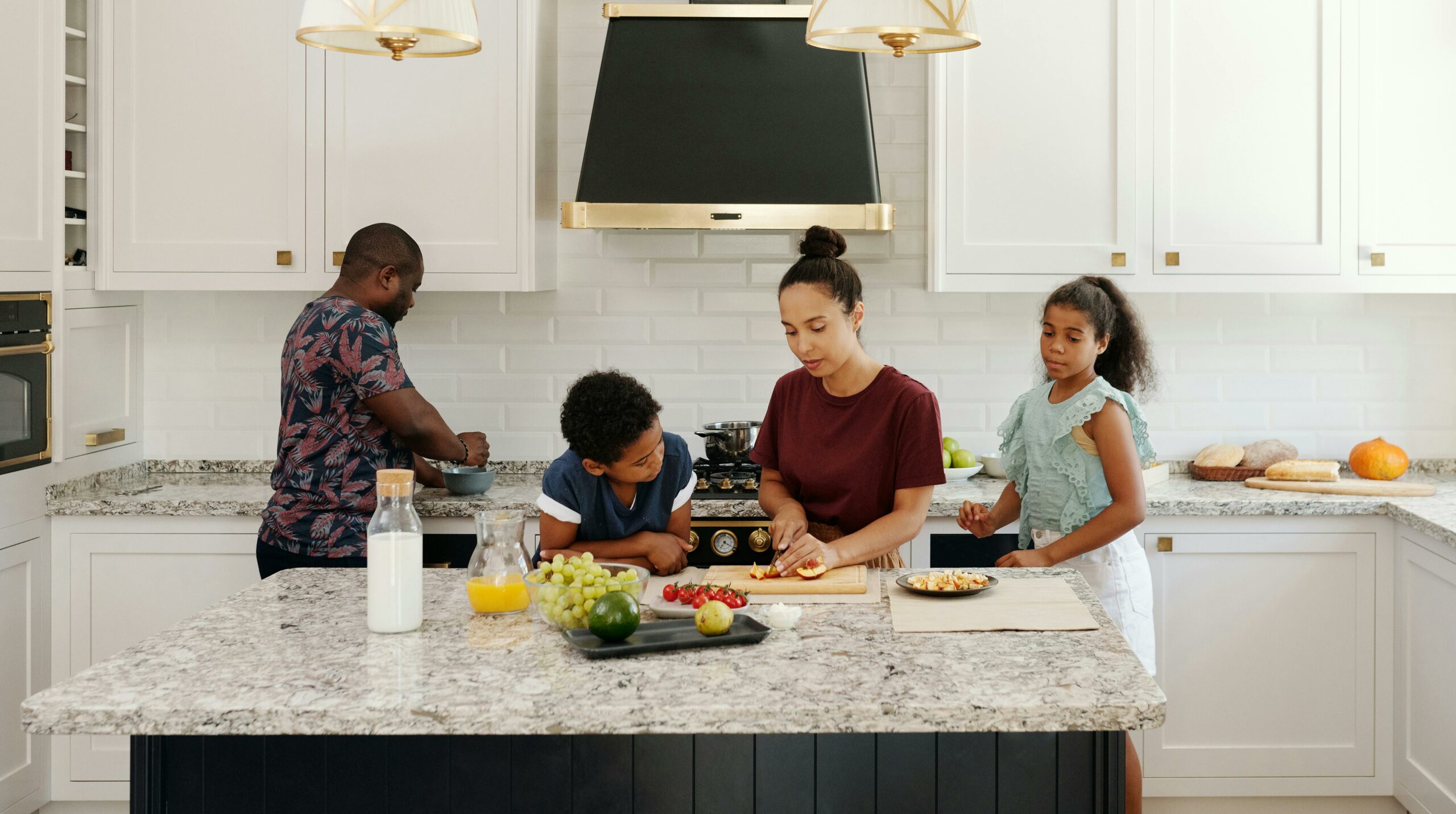 family-quartz-kitchen family cooking countertops